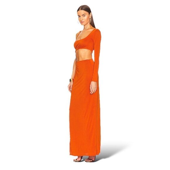 CAMILA COELHO Jocelyn Maxi Dress in Rust |Size: XS| - Picture 7 of 9